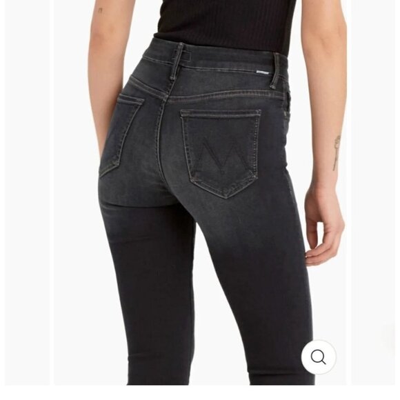Mother Denim High Waisted Looker Skinny Size 26 In Coffee Tea Or Me Jeans - Picture 16 of 16